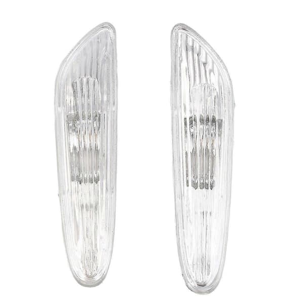 Clear Side Marker Light Turn Signal Indicator Compatible with 5 Series E60 E61 2004-2009 63137165741 63137165742-B16