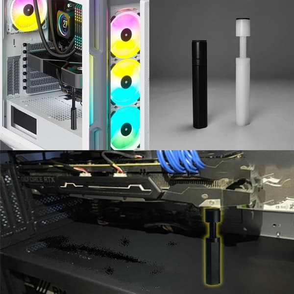 Graphics Card GPU Support Bracket, GPU Bracket Black Graphics Card Holder Adjustable Height, for Various Computers