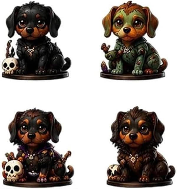 Julekalender Halloween Gravhund kalender nedtælling 24 dage -