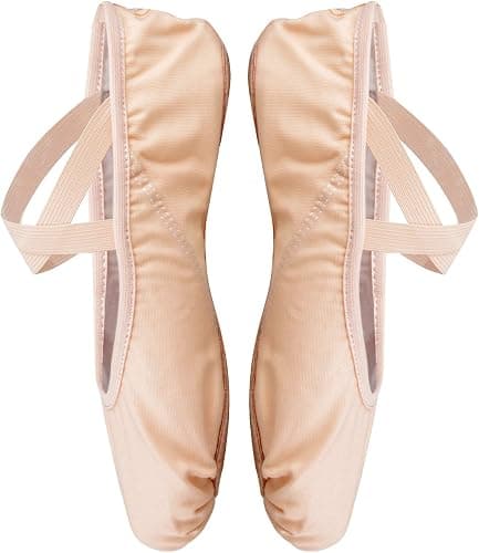 /#/Balerina sko for dans Split Sole Flat Gymnastikksko Dansesko/#/