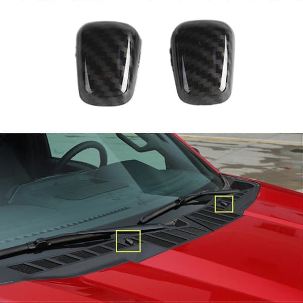 Kullfiber Fremre Vindusviskerdyse Deksel Trim For- Ram Durango - 300c