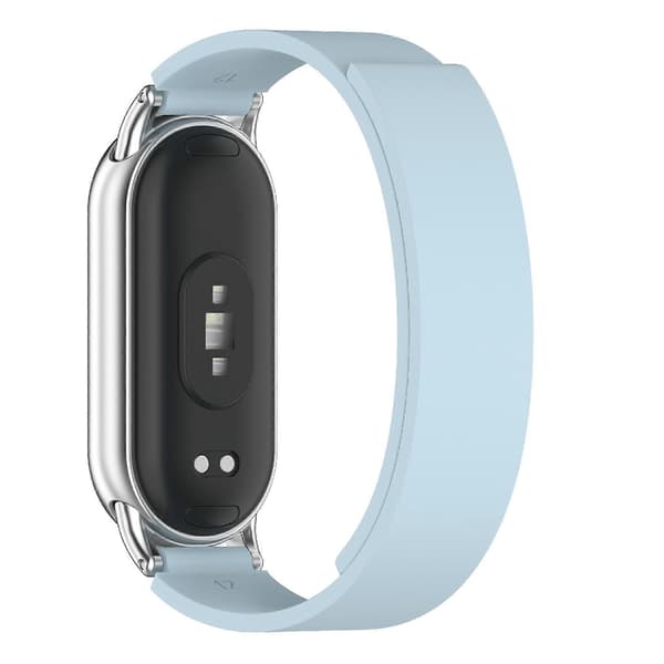 Til Xiaomi Smart Band 10 Silikonebånd Magnetisk Erstatningsrem Blå