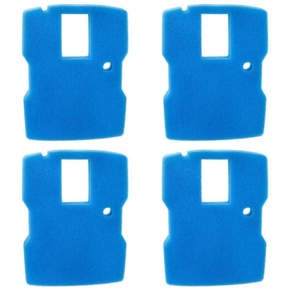[KK] 4 stk. damfilterpude springvandssvampfilter erstatningsdam CUF-6000 filter, 660 GPH springvandspumpe P Blue