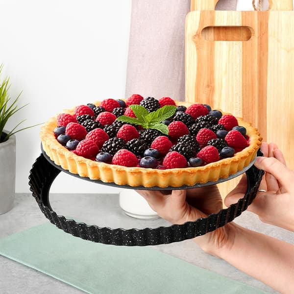Granitt paiform med avtakbar bunn 28x3 cm
