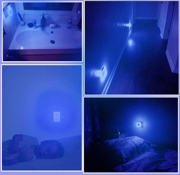 LED-natlampe, natlampe med blåt lys og smart lys