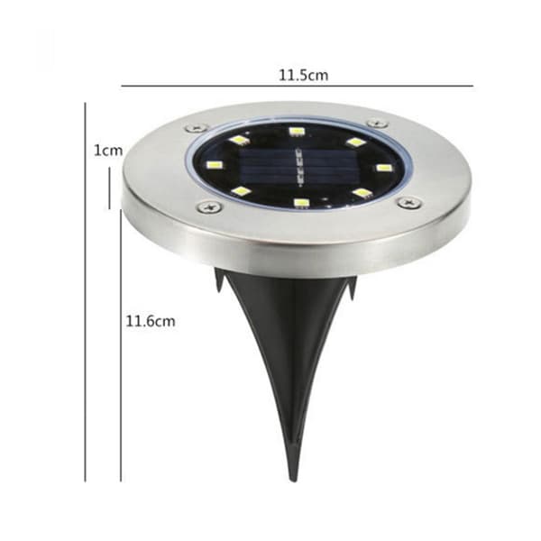 Waterproof LED Solar Underground Lamp Outdoor Landscape Lighting for Gardens Sidewalks