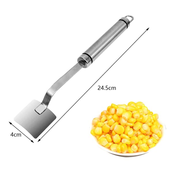 Maiskjernerfjerner i rustfritt stål med langt håndtak, ergonomisk, 3 stk. 3pcs