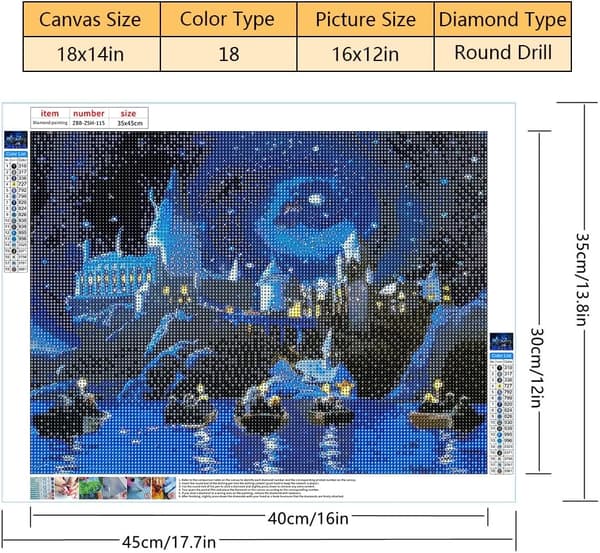 DIY 5D Diamantmaleri Slot Stjernehimmel efter nummer Kits, Diamo
