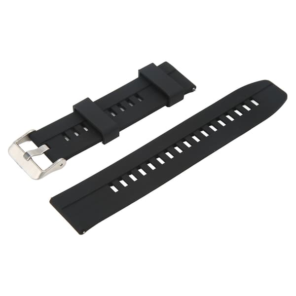 Blødt silikonearmbånd til Smartwatch, erstatningsarmbånd til Huawei GT2 GT2e, sort
