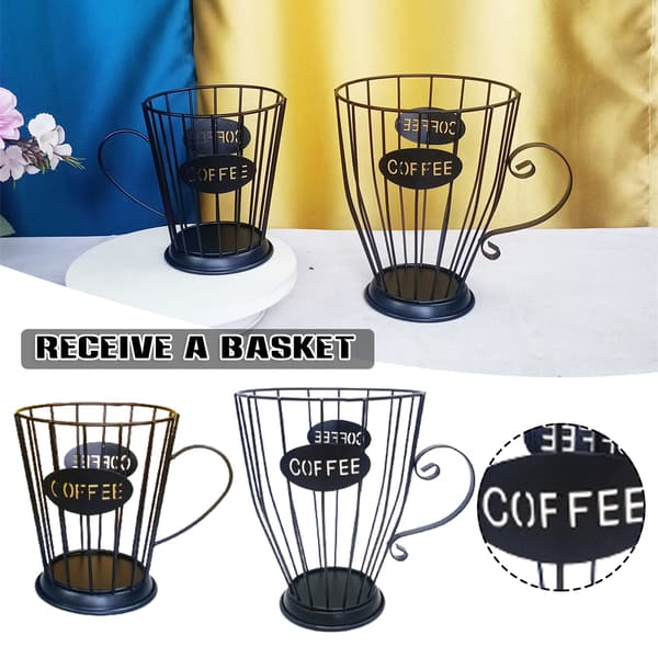 Pod Mugg Form Hollow Metal Wire Espresso Kapsel Organizer
