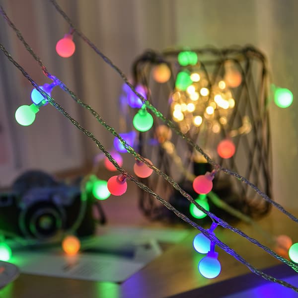 Solcelle lyskæde LED belysning teltlys stemningslys USB små lyskæder 10M 80LED