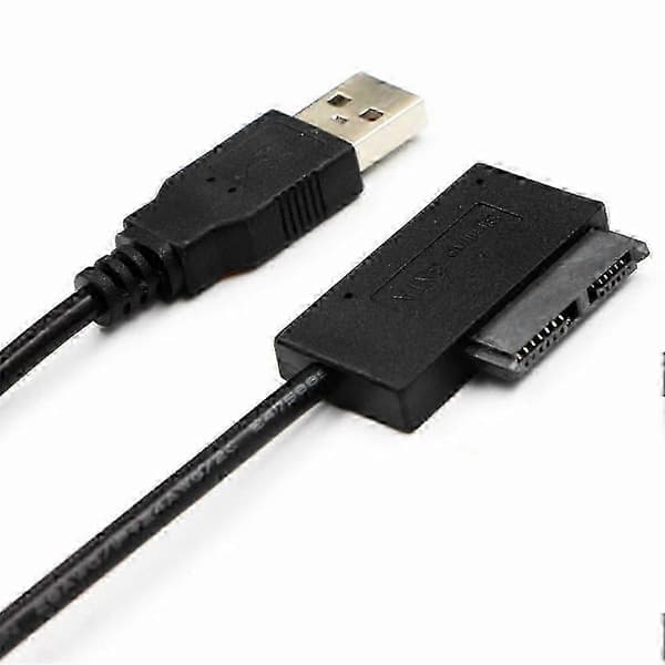USB-adapter PC 6P+7P CD DVD SATA til USB 2.0-konverter Slimline Sata 13-bens drevkabel til PC Laptop