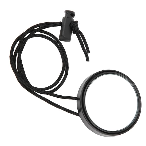 Dive Rearview Mirror 360 Degree Adjustable Rearview Mirror with Lanyard Diving Accessories Black