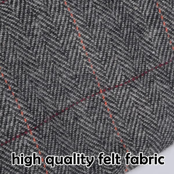 Herre Beret Flat Cap Golf Køre-Newsboy-kasket - Uldfilt