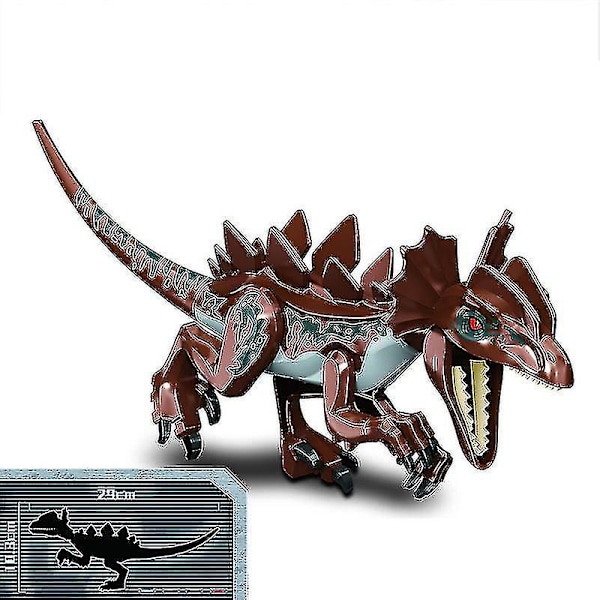 1 stk. Jurassic Big Size Dinosaur Building Blocks T-rex Quetzalcoatlus Spinosaurus Actionfigurer Børnelegetøj Velociraptor