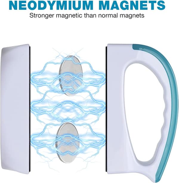 (M)Magnetic Aquarium Glass Cleaner - Aquarium Magnet Cleaning Equipment Floating Algae Scraper