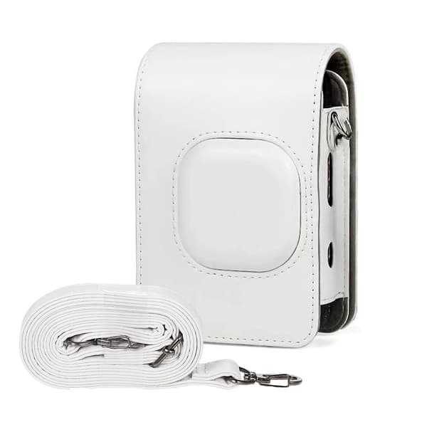 Compact Size Instant Camera Case PU Leather with Shoulder Strap Compatible with Fujifilm Fuji In