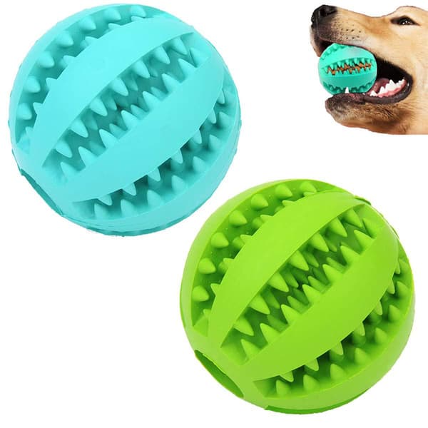 Denta sjov bold, mint, naturgummi ø 7 cm