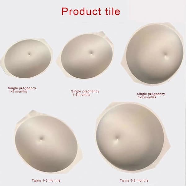 Simuleret graviditetsmave Tummy Bump skuespiller Cosplay rekvisit åndbar sceneoptræden[CO]