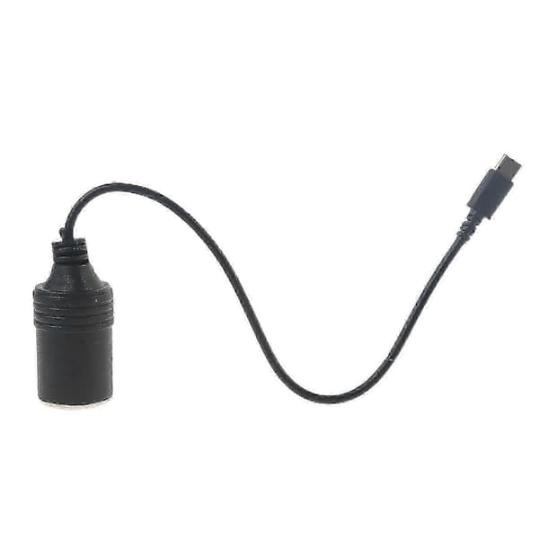 USB C PD til 12V 60W Bil Cigarettænderstik Adapter til Biloplader & Støvsuger