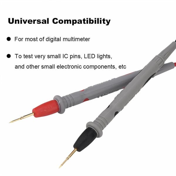 Multimeter Test Kit 1000V 20A Digital Electronic Probe Cables Set with Alligator Clips and Banana Plug for Multimeter Clamp