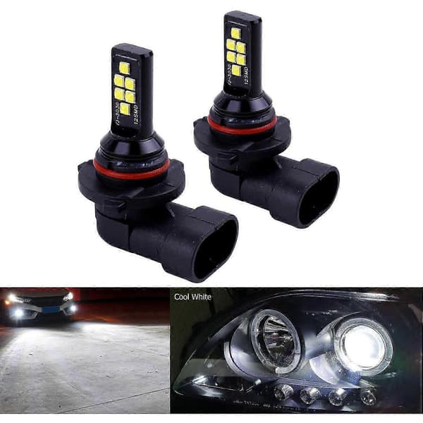 2x Hb4 9006 Led Fog Light Bulb Advanced 3030 Smd Daytime Running Light Drl Lamp, Cool White 6000k