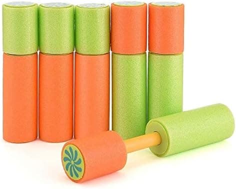 6 st vattenpistoler, Super Soaker skumvattenpistol långdistans vattenblästrare pump för barn sommar