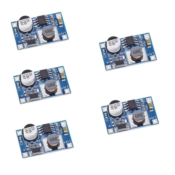 5 kpl 3,7 V 8 W USB DC-DC-tehostinkorttimoduulia, tulo 3 V-6 V - 12 V -