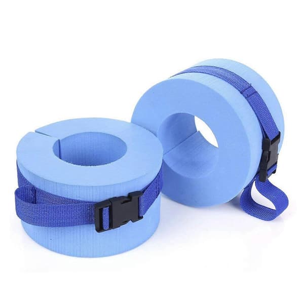 4X Simvikter Vattenmanschetter Vattenaerobics Flytring Träningsset Träning Anklar Armar blå blue