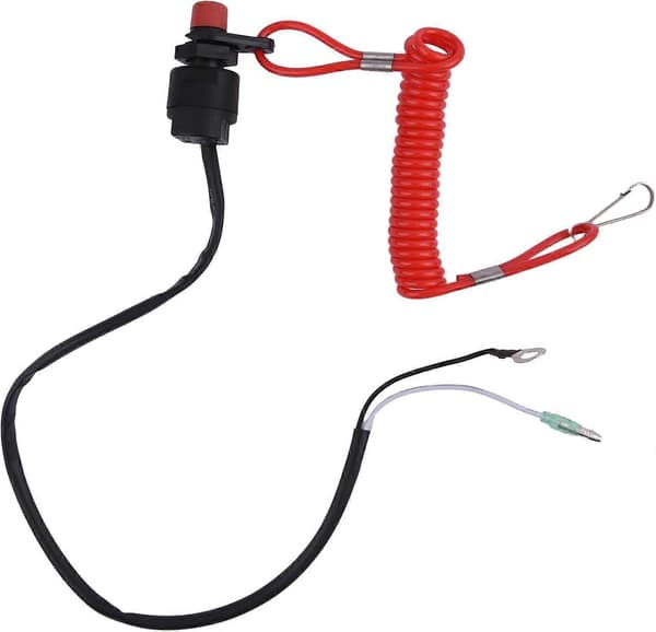 Bådmotor Kill Switch, Nødstopknap til Påhængsmotor, Snor til Alle Motorer