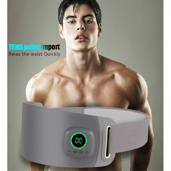 Heating EMS Muscle Stimulator Abdominal Body Massage Slimming Belt Electric Smart Toner ABS Trainer