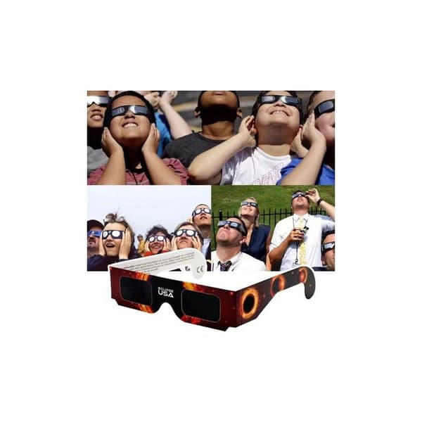 10-pack Solar Eclipse Glasses - Suitable for Viewing Total or Partial Eclipses - Cardboard Solar Glasses