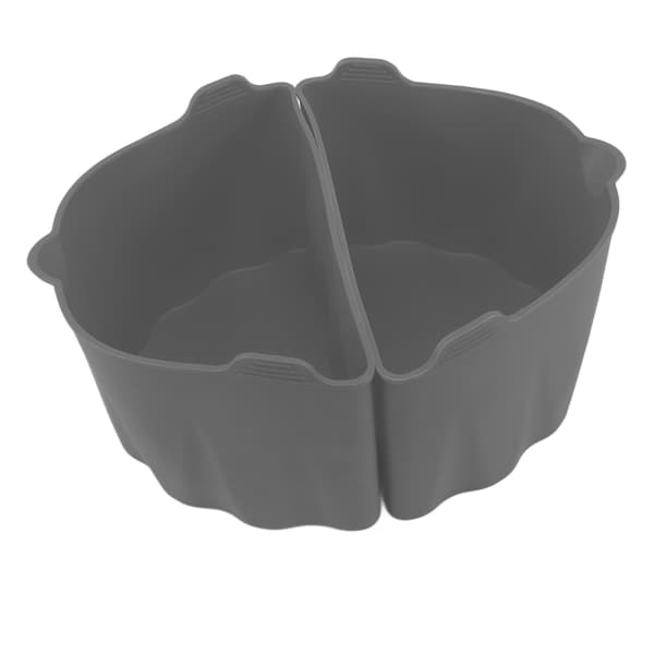 2 stk. Slow Cooker Liner 6-7QT Silikon Grytedeler Slow Cooker Matlagingsliner for Hjem Restaurant Grå