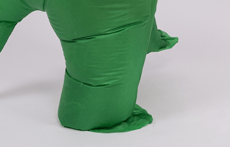 Oppustelig dinosaurkostume - Raptor oppustelig kostume - Premiu