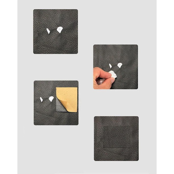 Self-adhesive Leather Patch - Leather - 50x100 cm Dark Brown Mörkbrun