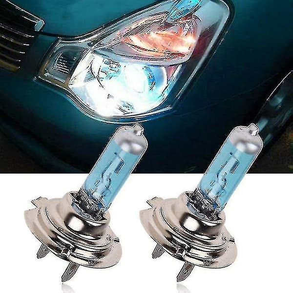 2 stk H7 6000k Xenon Gas Halogen Pærer 100w 12v