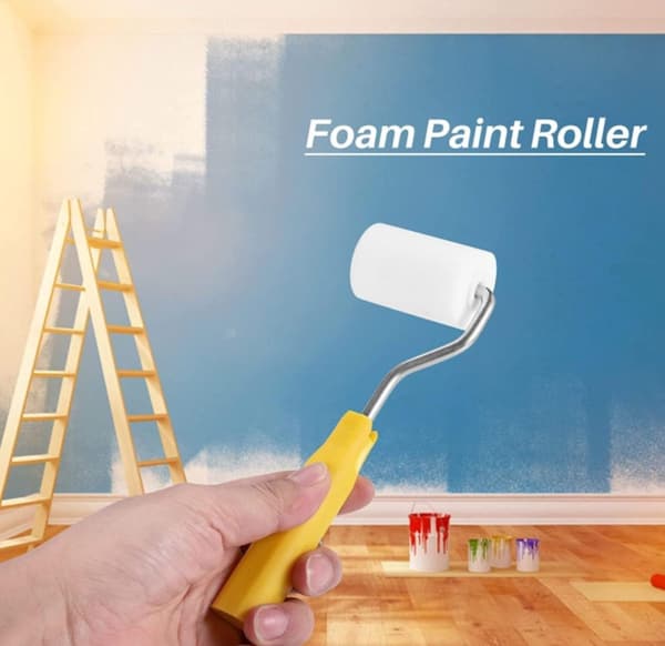 Mini Paint Roller Set - Foam Paint Roller - with Refill - High-Density Foam Rollers *6, Paint Tray and Roller Handle - Small Sponge Paint Roller
