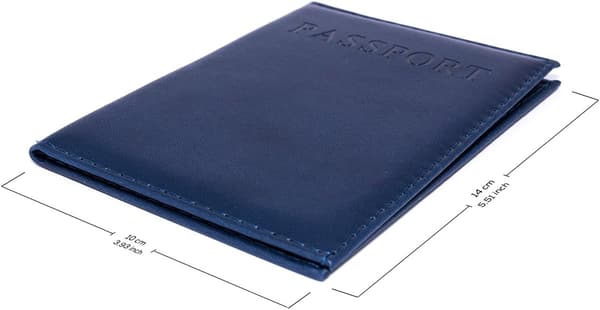 Marineblå - Etui - Pasomslag (1 stk)