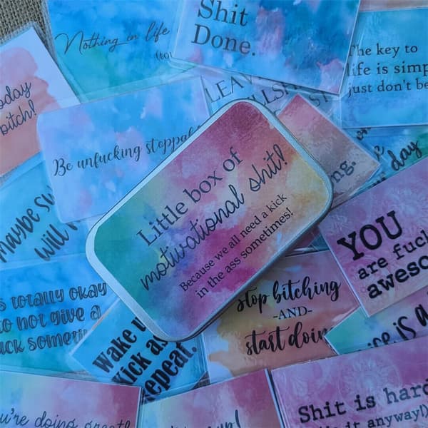 Funny Motivational Cards Gift Small Box Motivational Explicit Cards