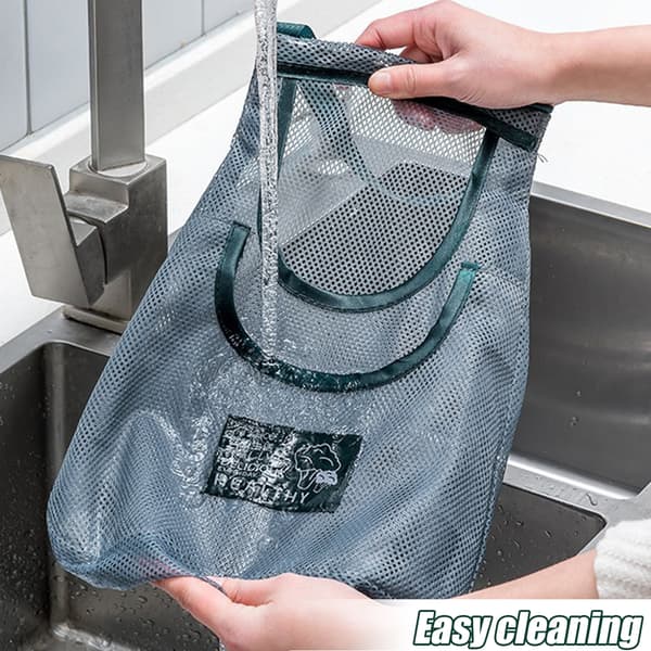 Hanging Vegetables & Fruit Storage Bags for Kitchen Breathable Reusable Mesh Large Large