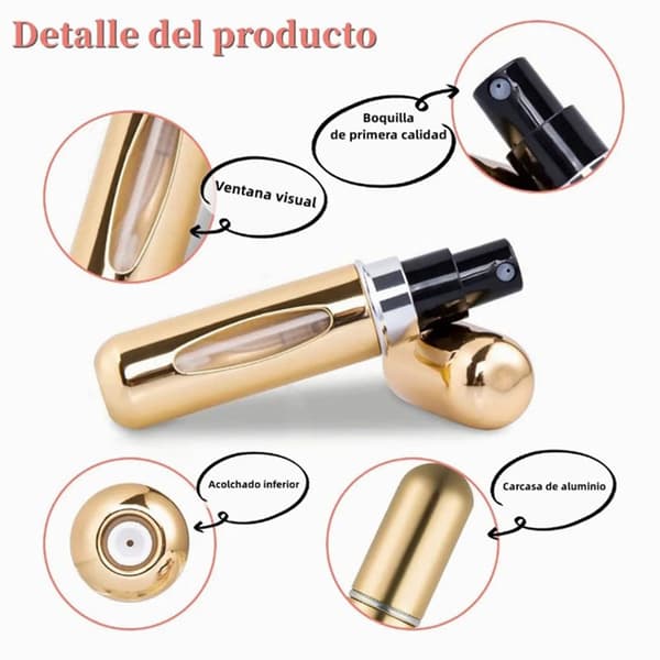 3 Pcs 5ml Mini Refillable Perfume Atomizer Men Women Travel Portable Perfume Spray Bottle for Party