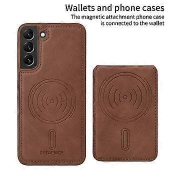 Kompatibel med Galaxy S22+ 5G Mobilcover Brun