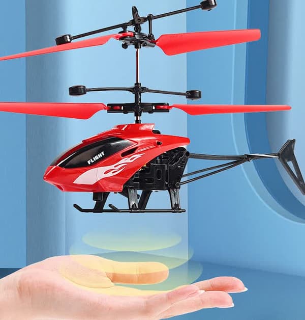 Fjernkontrollfly, suspendert helikopter, fallsikker, oppladbar lampe, flyleker