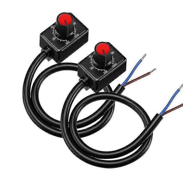 DC 0/1-10V Knob LED Dimmer, Low Voltage Passive Dimmer PWM Dimming for 0-10V or 1-10V Dimmable Electronics
