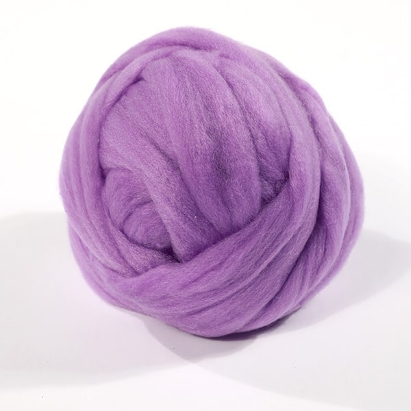 Grovt Ullgarn Chunky Armstickning Supermjuk Jätteboll Rovin - Perfekt Purple