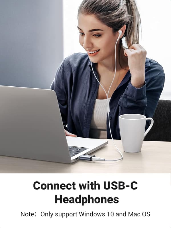 USB till USB C-adapter, USB 3.0 hane till Typ C hona-adapter stöder PD snabbladdare, 5 Gbps dataöverföring, kompatibel med iPhone 15 Pro Max (grå)