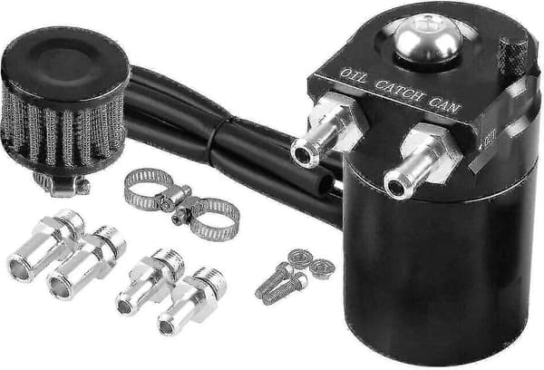 Auto Olieopsamlingstank Kande Universal Auto L Lagertank Med Luftfilter Baffled, 300 Ml (sort)1372