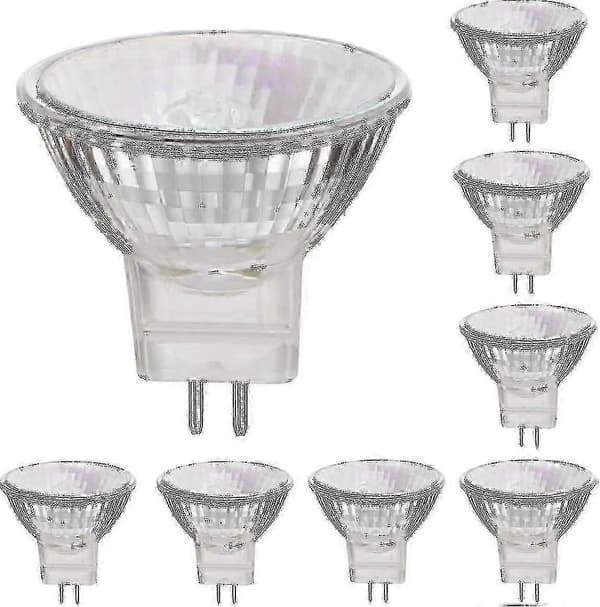 8-pakning 12V 20W GU4 Halogen Spotlamper 2800k Varmhvit Dimbar
