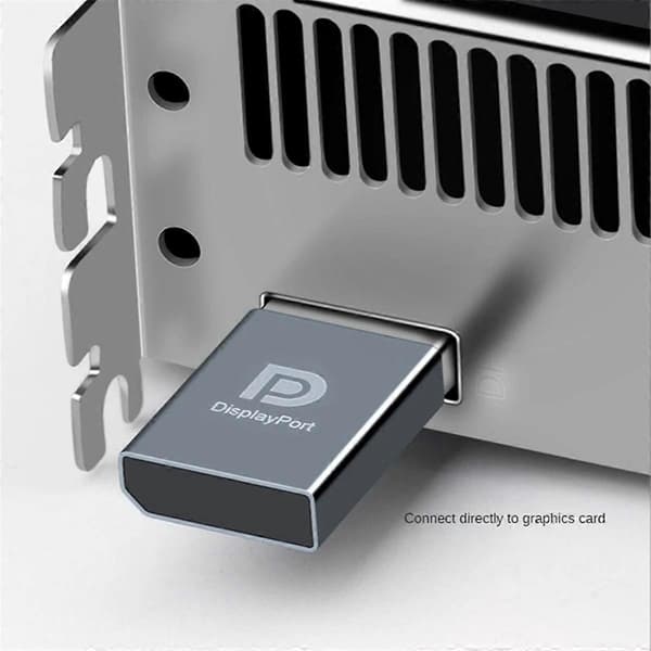 5 stk 4K Displayport Dummy Plug DP Virtuell Skjerm EDID Headless Ghost Emulator Grafikkort Cheater EDID Display Cheat Grå Gray