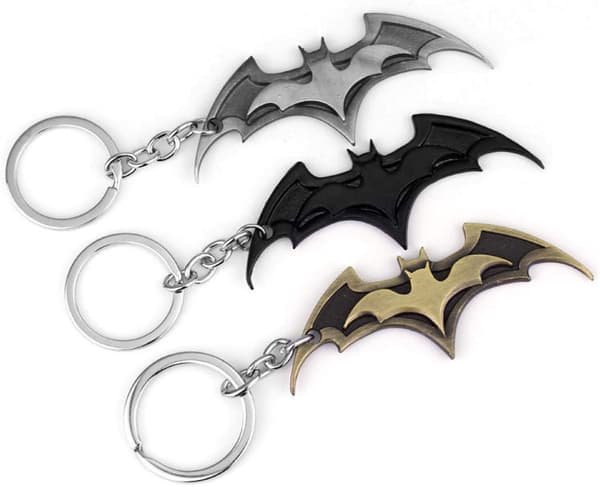 Personoitu metalliriipus Batman-avaimenperä Musta riipus